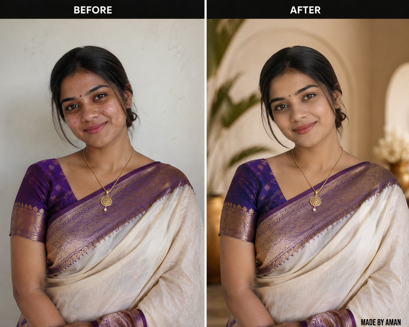 High-End Skin Retouching Demonstration